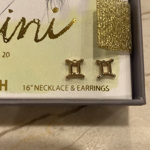 Kitsch “Gemini” Necklace and Earring Set *Never Been Used*